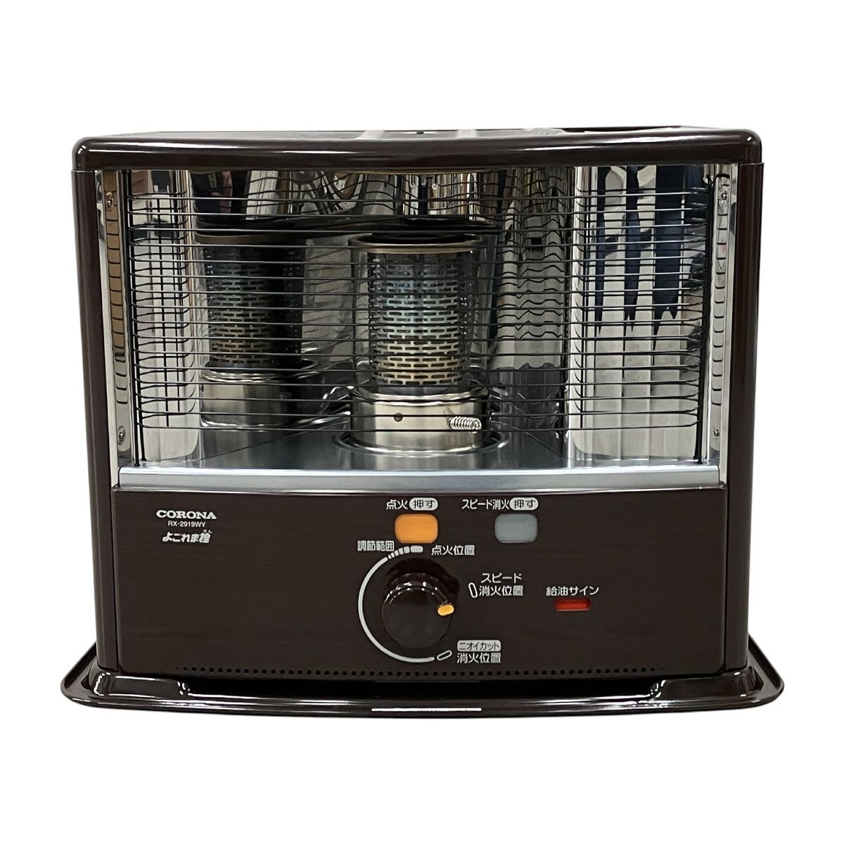 極美品　CORONA RX-2919WY-石油ストーブ 2019年製　箱付 CORONA RX-2919WY-M コロナ 自然通気形開放式 石油ストーブ 家電 中古