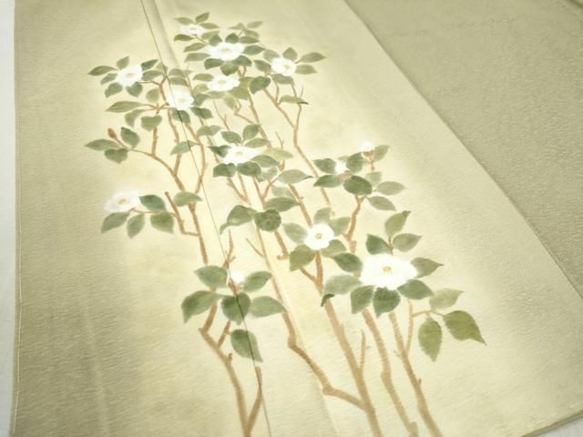  平和屋着物 訪問着 作家物 枝花文 暈し染め やまと誂製 正絹 yc 訪問着 付け下げ 着物