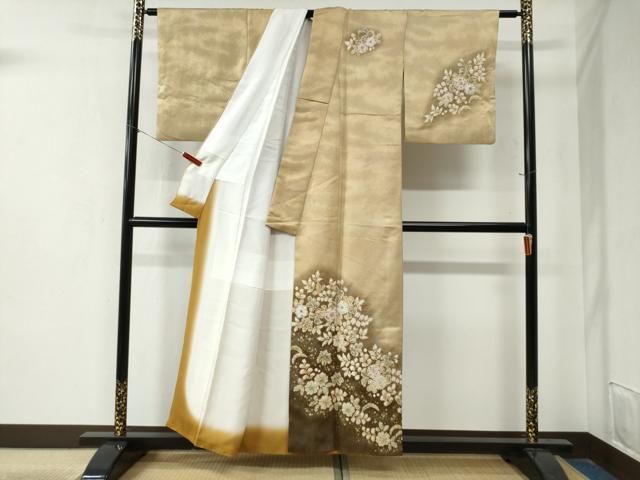 平和屋着物○越後十日町の一流染匠 桐屋・翠山工房 訪問着 辻が花 絞り