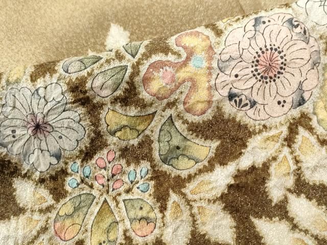 平和屋着物○越後十日町の一流染匠 桐屋・翠山工房 訪問着 辻が花 絞り