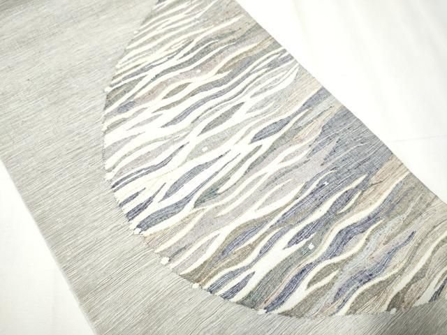 平和屋着物 太鼓柄 京袋帯 すくい織 霞文 金銀糸 正絹 hy