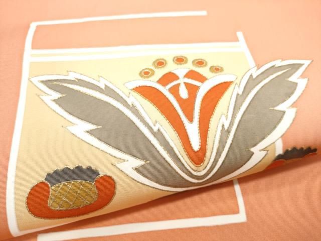 駒刺繍 幾何学花文