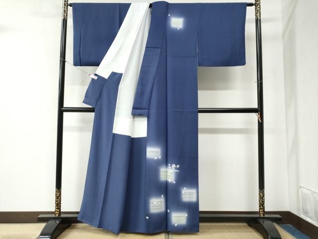 平和屋着物 訪問着 総刺繍 短冊草花文 暈し染め 金糸 正絹 yc