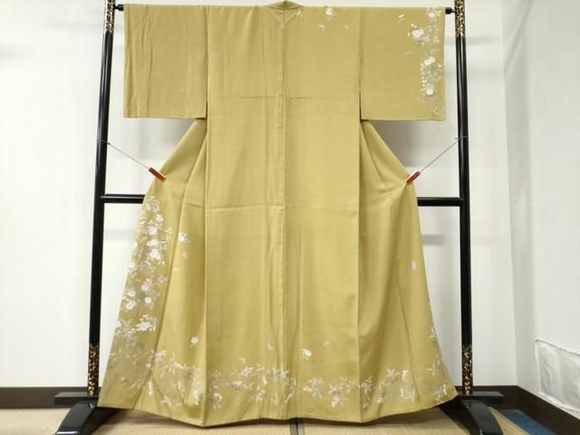 平和屋着物 訪問着 友禅 作家物 枝菊文 正絹 yc