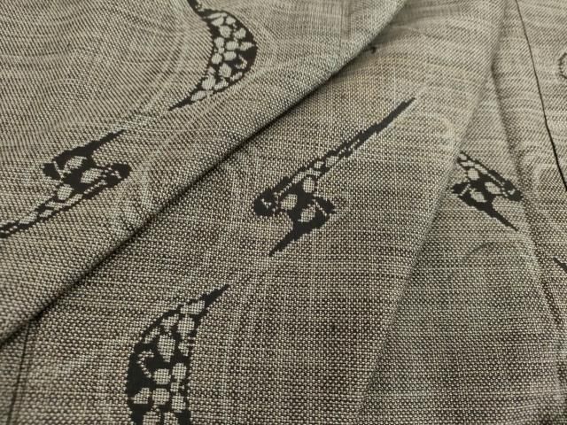 平和屋着物 本場大島紬 9マルキ 霞花文 正絹 ps