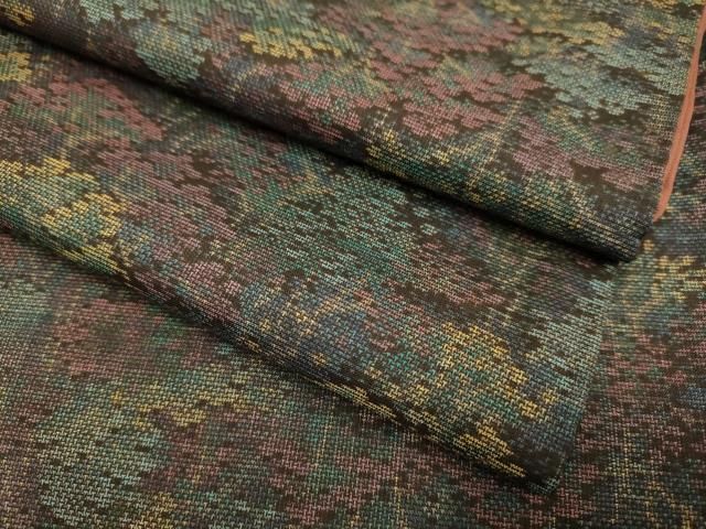 平和屋着物 本場大島紬 9マルキ 樹林文 正絹 du