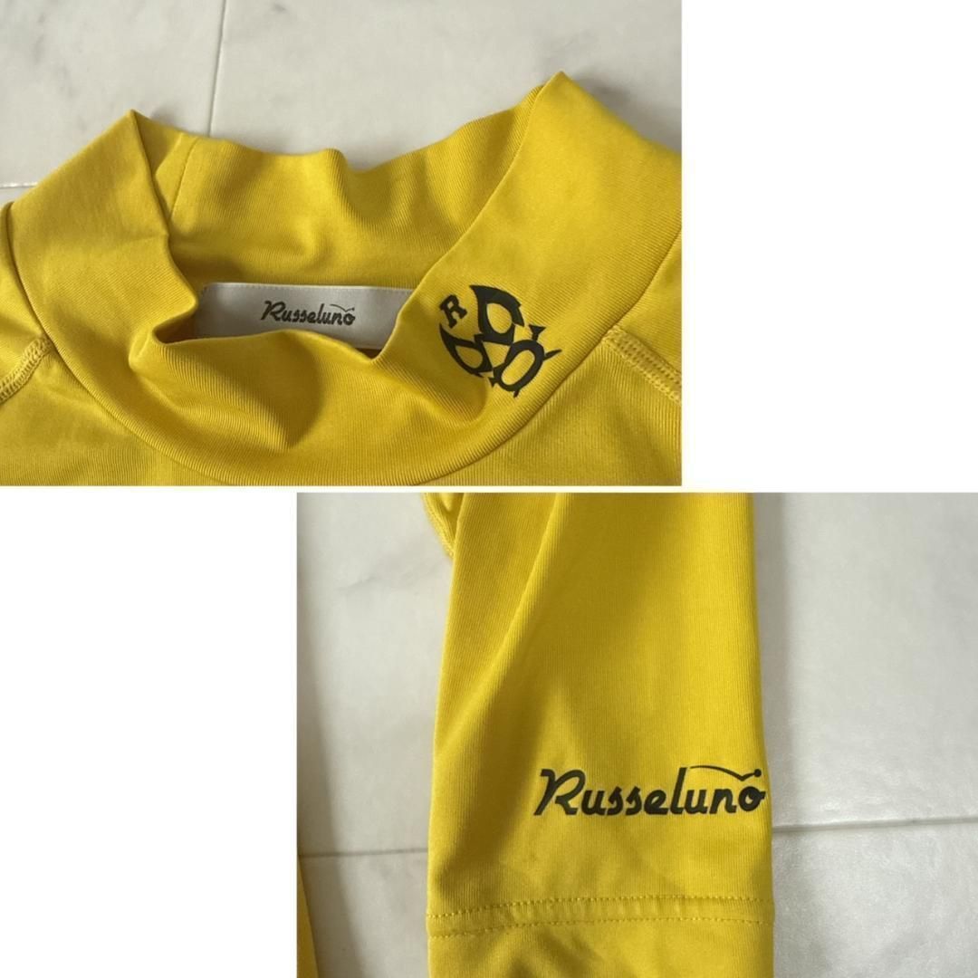RUSSELUNO モックネック ラグラン イエロー×ブラック イエロー 4
