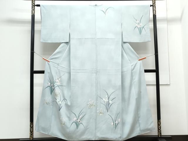 平和屋着物▽訪問着 作家物 手描き 草花文 正絹 逸品 CAAZ9179th