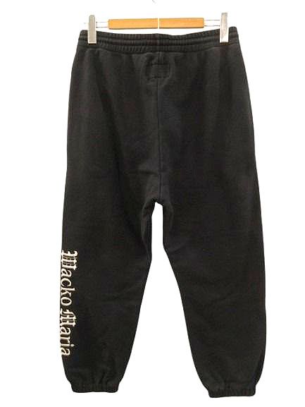 ワコマリア WACKO MARIA 23 SS MIDDLE WEIGHT SWEAT PANTS ロゴ刺繍 ミドルウェイト スウェットパンツ XL 黒 ブラック ボトムス AA