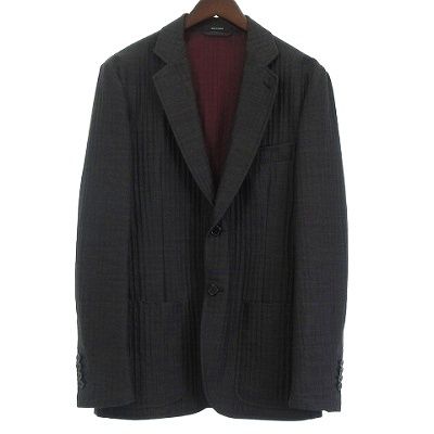 エルメス HERMES 美品 テーラードジャケット ブレザー シングル 2B 総