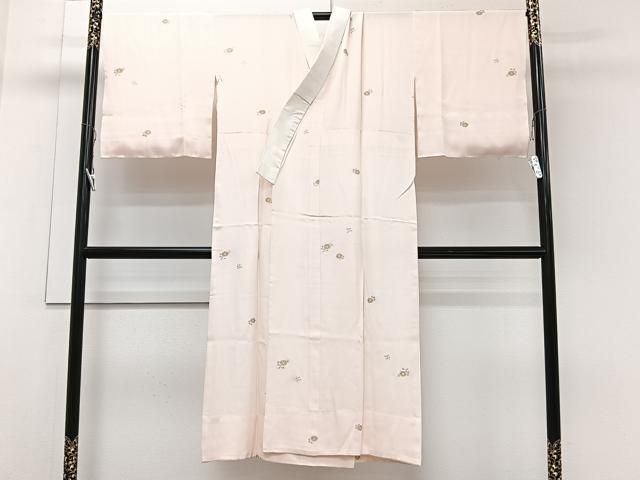 平和屋着物○長襦袢 無双仕立て 草花文 正絹 逸品 AAAY5614ph