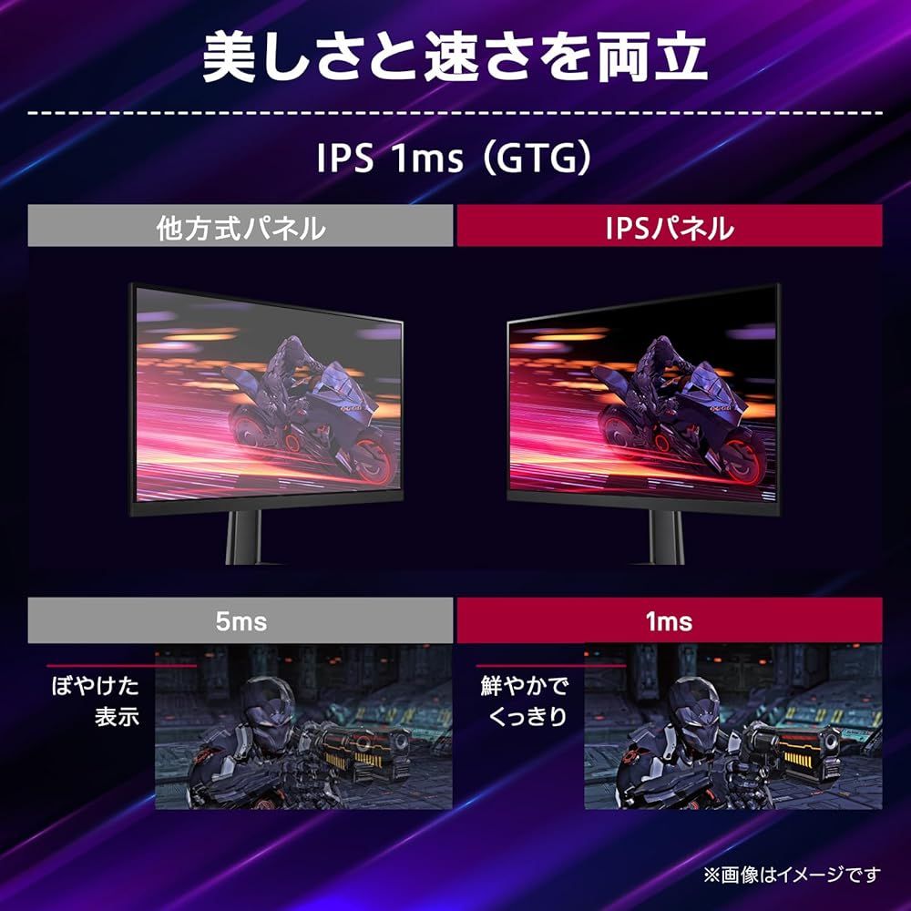 LG ゲーミングモニター UltraGear 24 GS 60 F-B 23.8インチ PCゲーム 家庭用ゲーム フルHD アンチグ 180 Hz