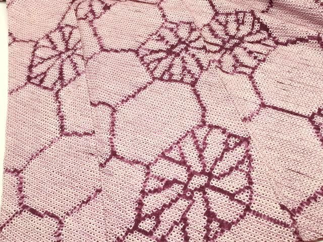 平和屋着物□上質な小紋 総絞り 亀甲花文 正絹 逸品 DAAZ2561op - メルカリ