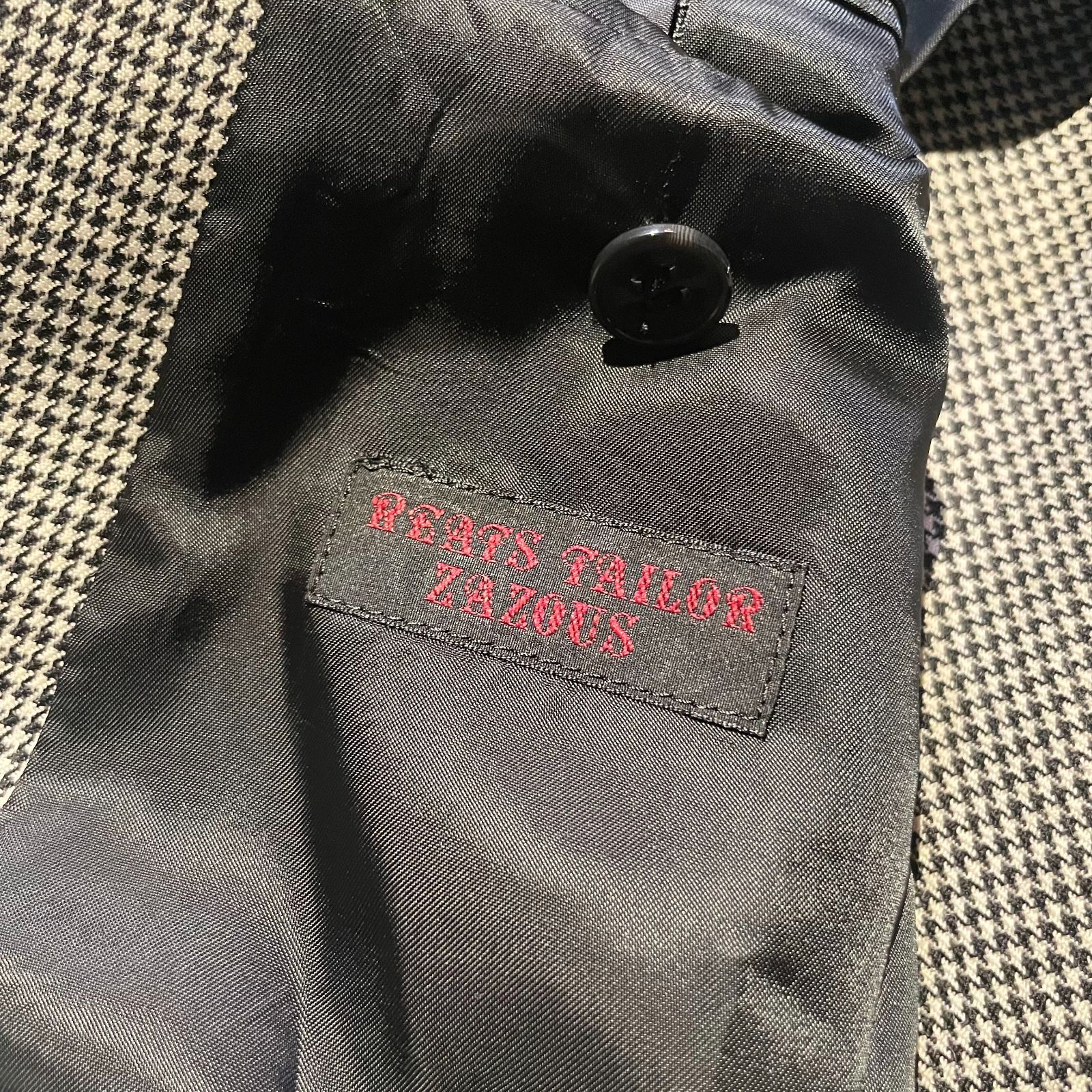 REATS TAILOR ZAZOUS 千鳥格子柄 テディボーイジャケット リーツ