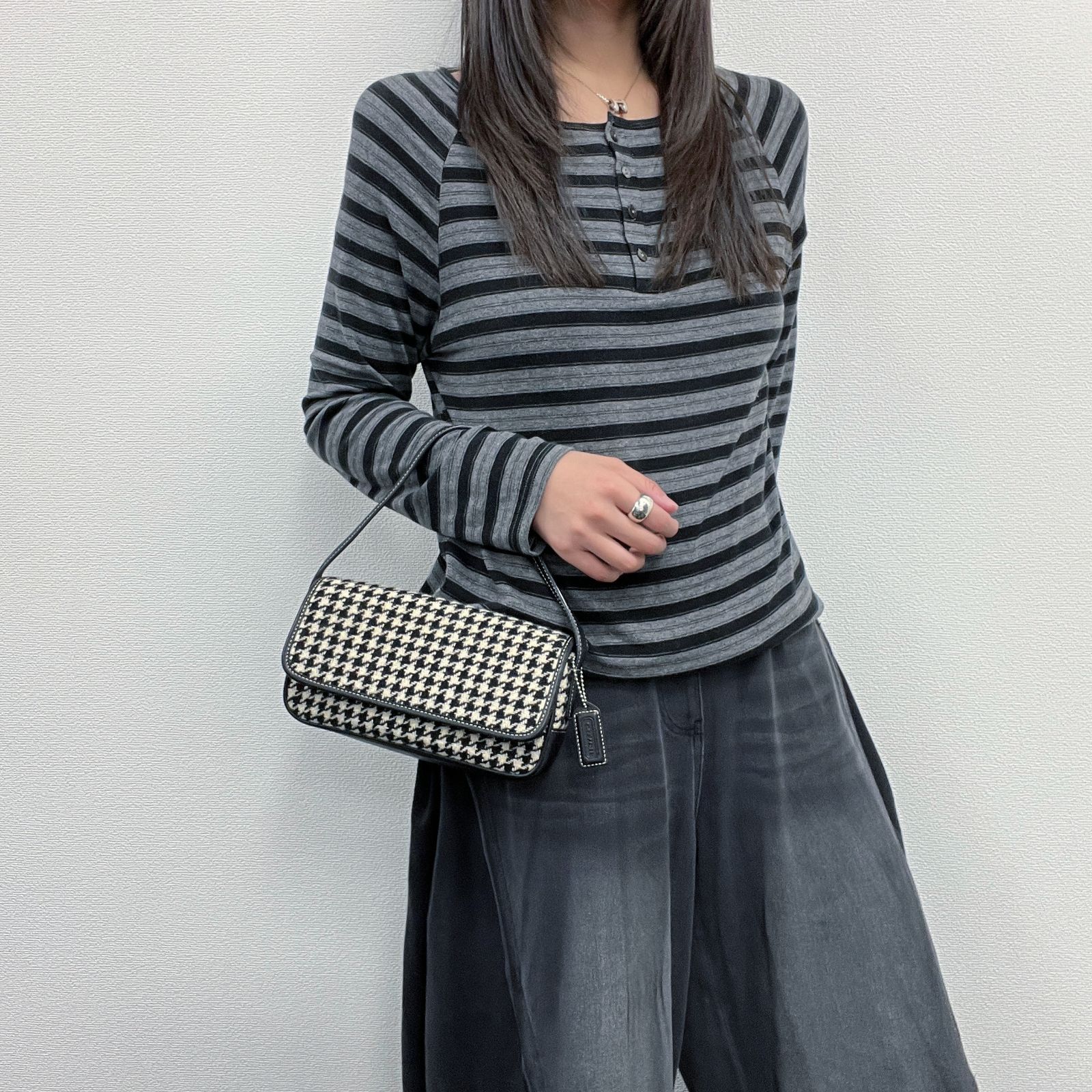 中古】COACH コーチ ハンドバッグ ショルダーバッグ 肩掛け ブラック 