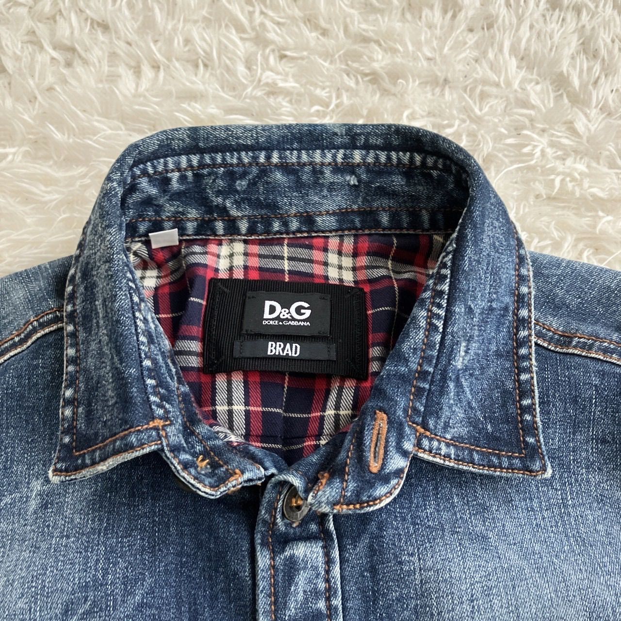 極美品！DOLCE&GABBANA ドルガバ デニム 長袖シャツ ウエスタンシャツ 