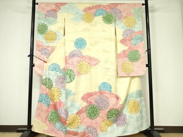 彩*様 ま-798 着物　斬新な柄　素材色々　まとめ売り　12枚 平和屋着物□豪華振袖 駒刺繍 菊 金彩 正絹 逸品 DAAZ2611op - メルカリ