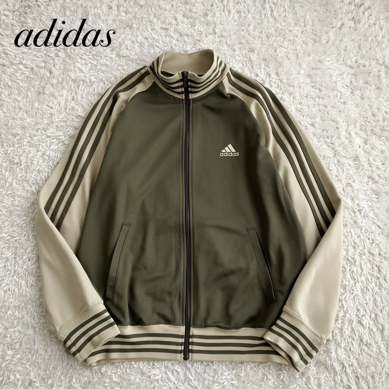 00s adidas truck jacket アディダス トラックジャケット ベージュ