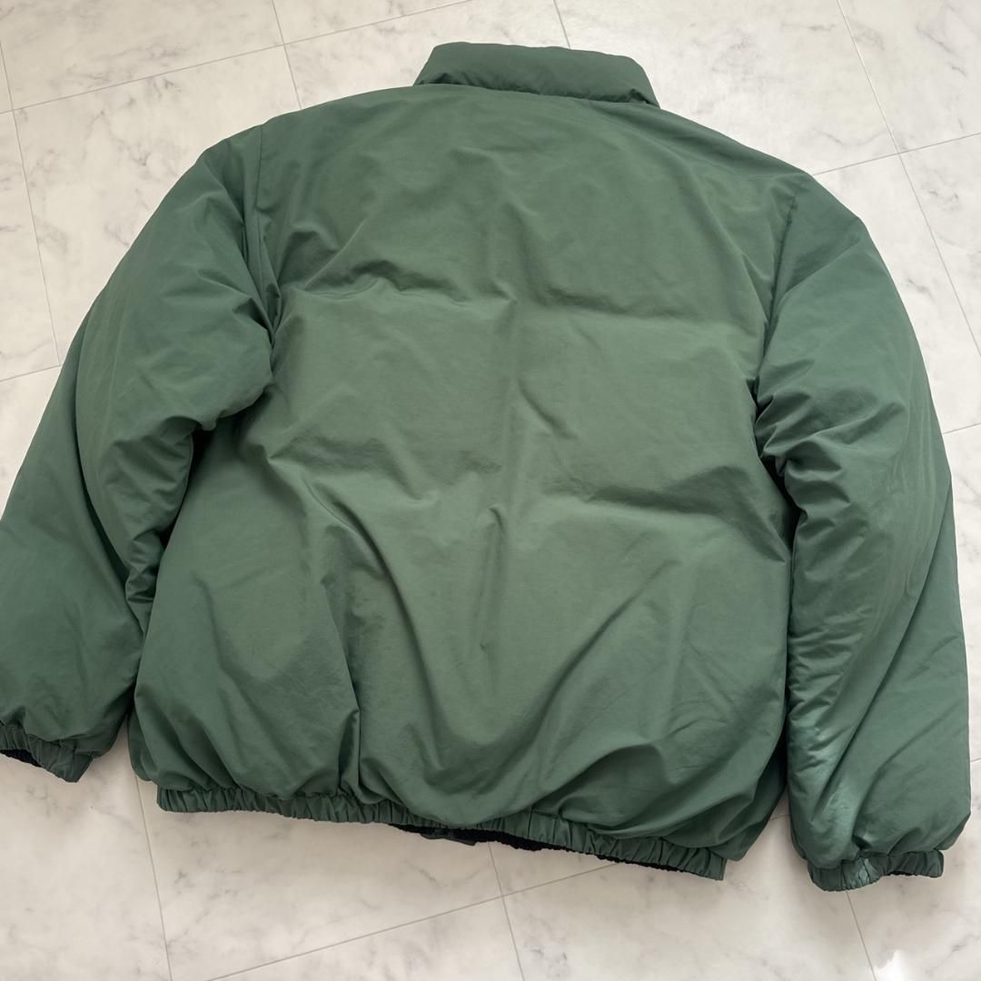 EXAMPLE / ダウンジャケット/XXL/ナイロン/GRN/無地 XLARGE リバーシブル ダウンジャケット グリーンブラック XL - メルカリ