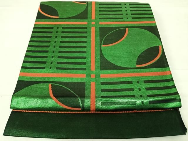 平和屋着物◎六通柄袋帯 幾何学文様 黒地 正絹 逸品 AABD3692yx - メルカリ