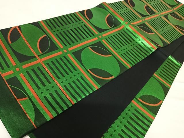 平和屋着物●全通柄袋帯　幾何学文様　黒地　正絹　逸品　CAAX7486hy 平和屋着物◎六通柄袋帯 幾何学文様 黒地 正絹 逸品 AABD3692yx - メルカリ