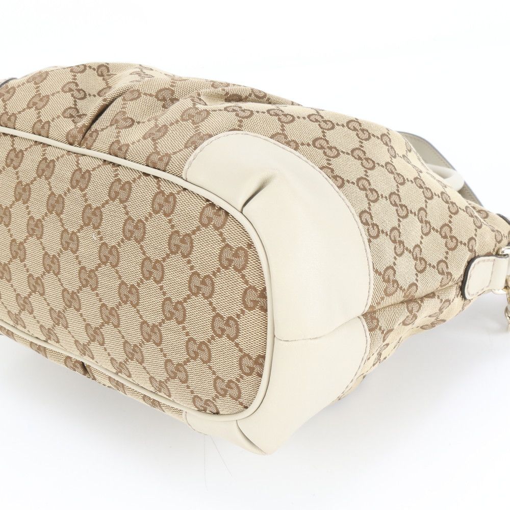 極美品 グッチ GG キャンバス スーキー 247902 レザー 2WAY ショルダー