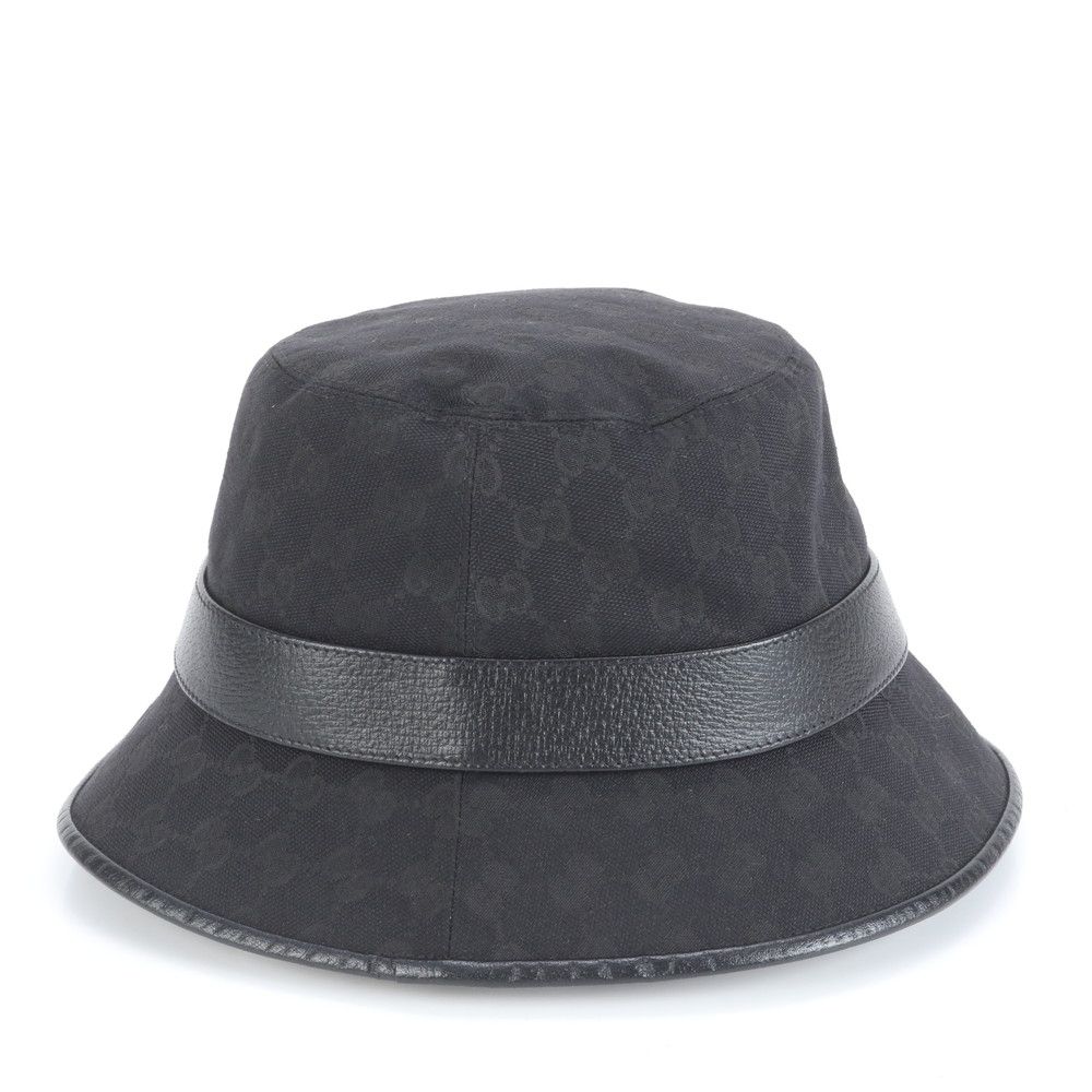 新品同様 現行品 グッチ GG キャンバス ダブルG バケット ハット