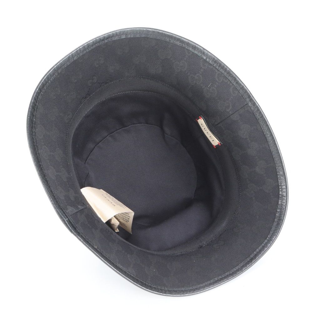 新品同様 現行品 グッチ GG キャンバス ダブルG バケット ハット