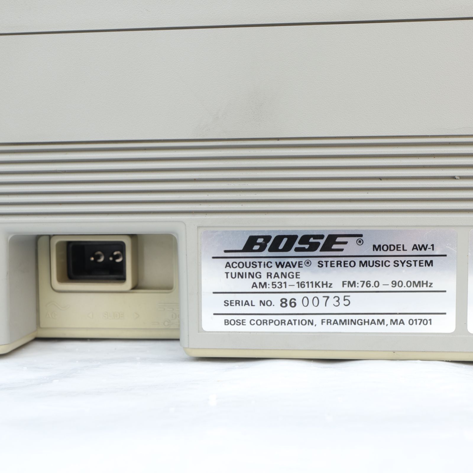 未通電・未確認/ジャンク】 BOSE/ボーズ AW-1 電池ケースアダプタ付