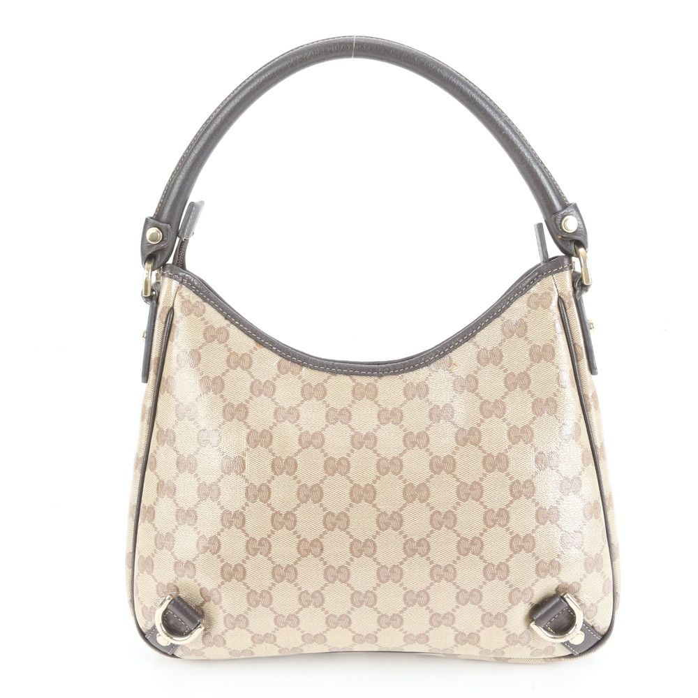 極美品 グッチ GG クリスタル アビー レザー ショルダーバッグ 肩掛け