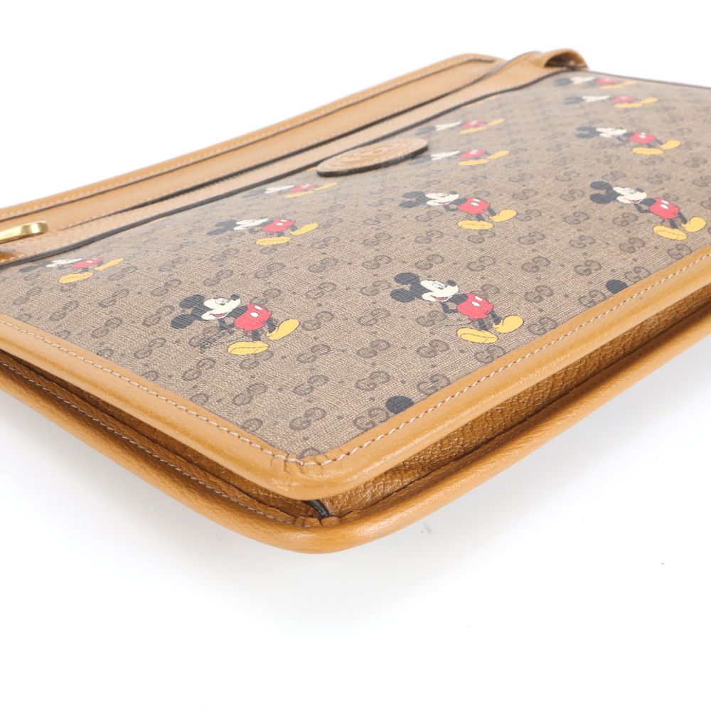 新品同様 グッチ マイクロ GG ディズニー ミッキー コラボ レザー