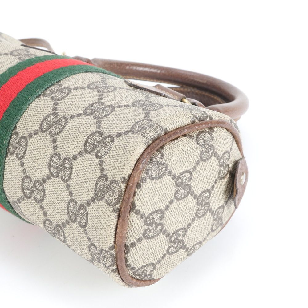 美品 グッチ GG スプリーム シェリー ライン レザー 2WAY ショルダー