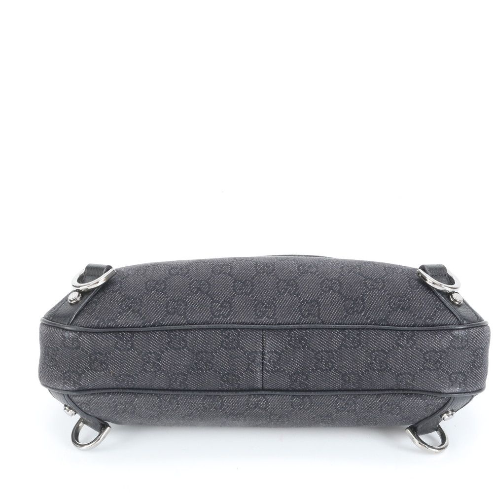 極美品 グッチ GG キャンバス アビー レザー ショルダーバッグ 肩掛け