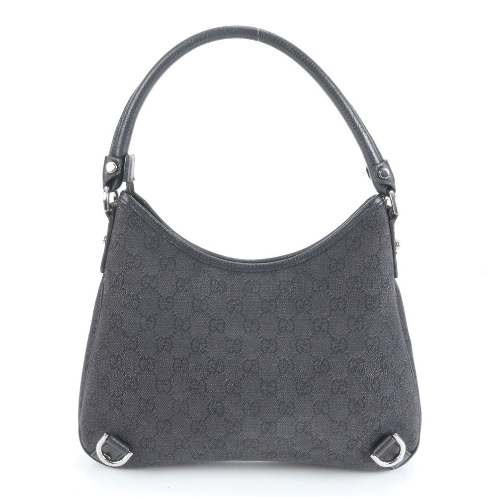 極美品 グッチ GG キャンバス アビー レザー ショルダーバッグ 肩掛け