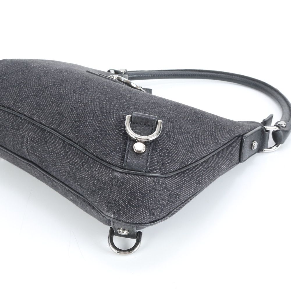 極美品 グッチ GG キャンバス アビー レザー ショルダーバッグ 肩掛け