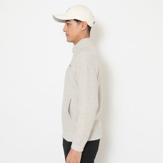 種類3：ホワイト(1031)/LL キャロウェイ 裏地付き 畦編み フルジップ