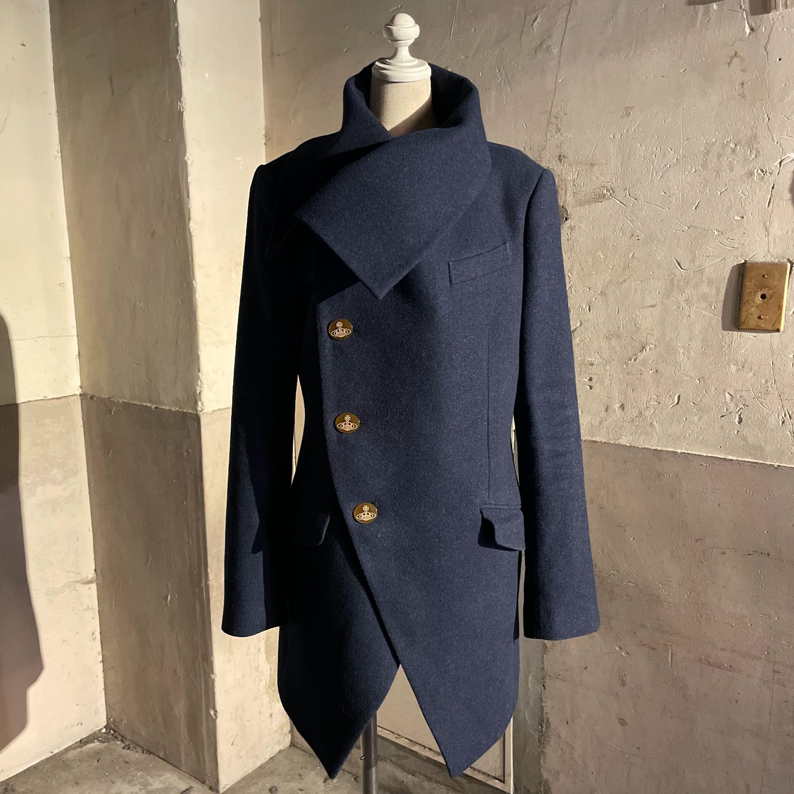 Vivienne Westwood MAN メルトン ミントカラー コート ヴィヴィアン