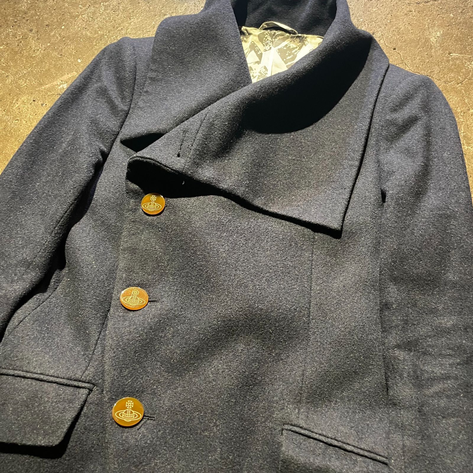 Vivienne Westwood MAN メルトン ミントカラー コート ヴィヴィアン