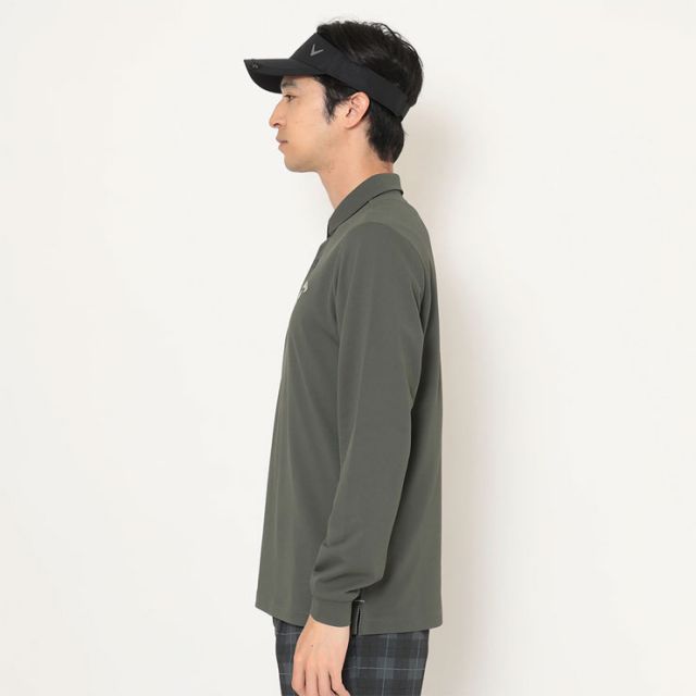 種類16：ホワイト(1030)/M キャロウェイ オニカノコ 長袖 ポロシャツ