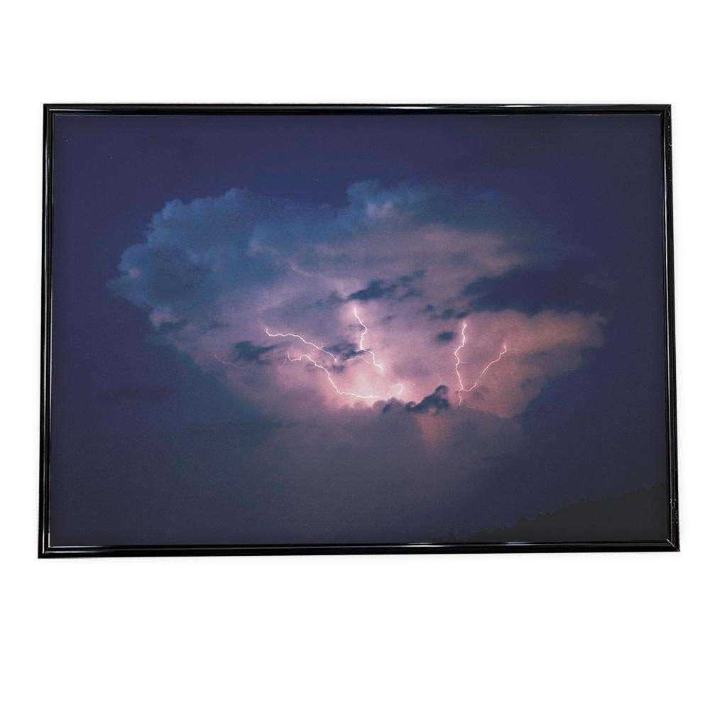 【B2サイズ（約51x73cm）】【an-poster-167】雷 稲妻 気象 ポスター EFPI 絵画 アートプリント 絵画 インテリア おしゃれ 風景 写真 空 雲 雷鳴 横