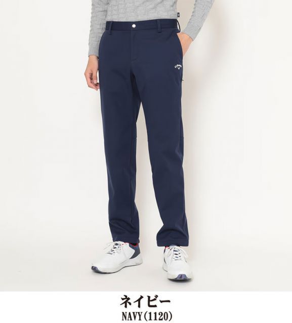 キャロウェイ ゴルフ 夏用 パンツ ネイビー系 ボタニカル Sサイズ 美品