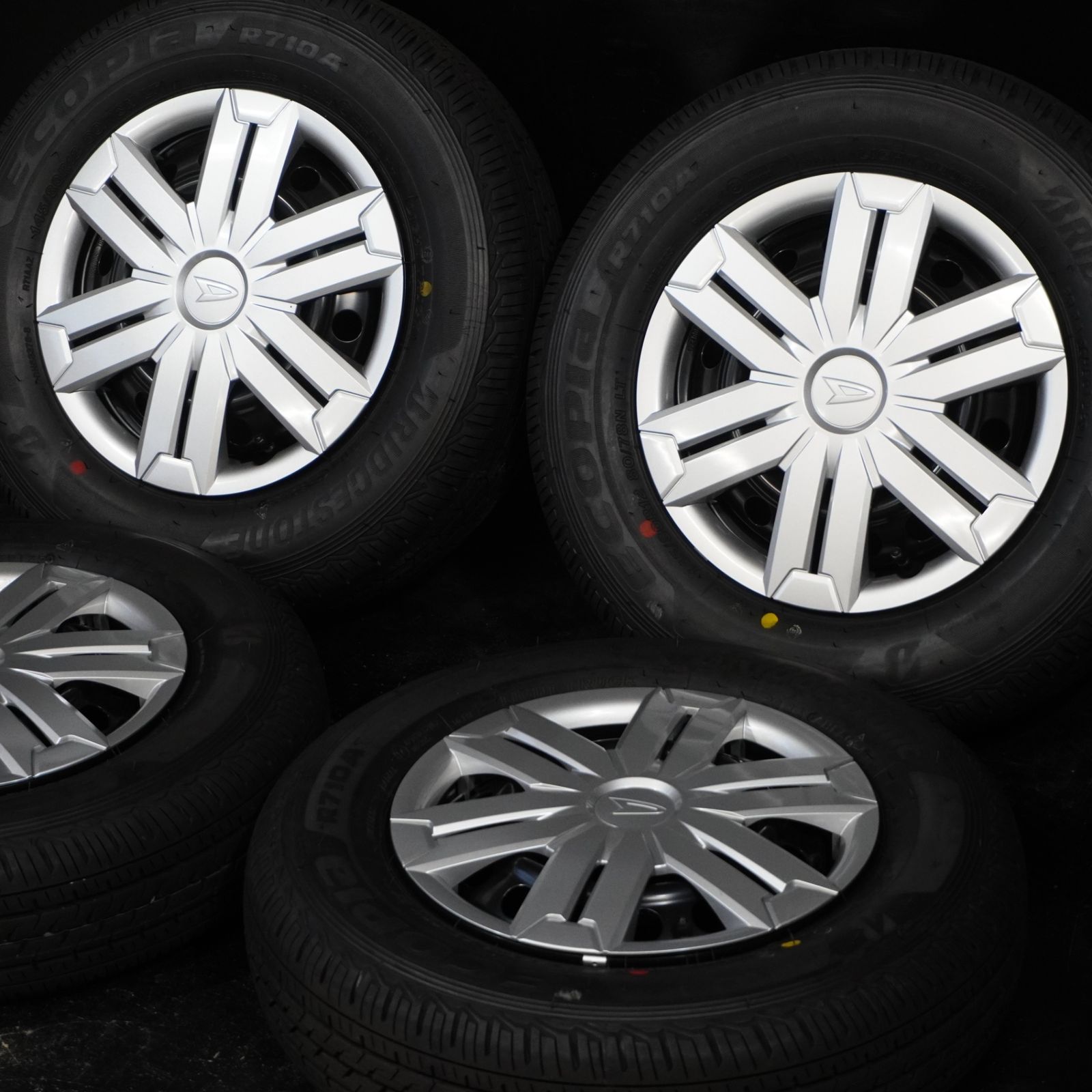 新車外し 25年製 ブリヂストン ECOPIA R 710 A アトレー 145 80 12 78 LT 4 J 100 H 4本