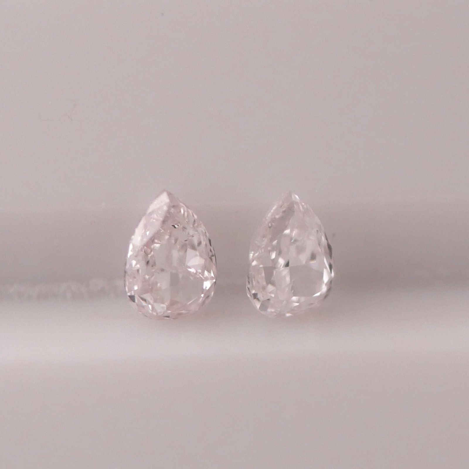 マッチングペア】0.084ct 0.085ct 天然ピンクダイヤモンドルース FP 