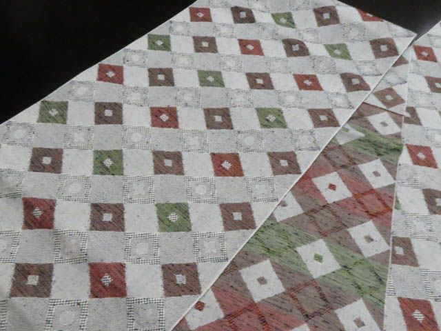 a2509-112 名古屋帯 八寸 美品 正絹 着物 松葉仕立て 紬 - メルカリ