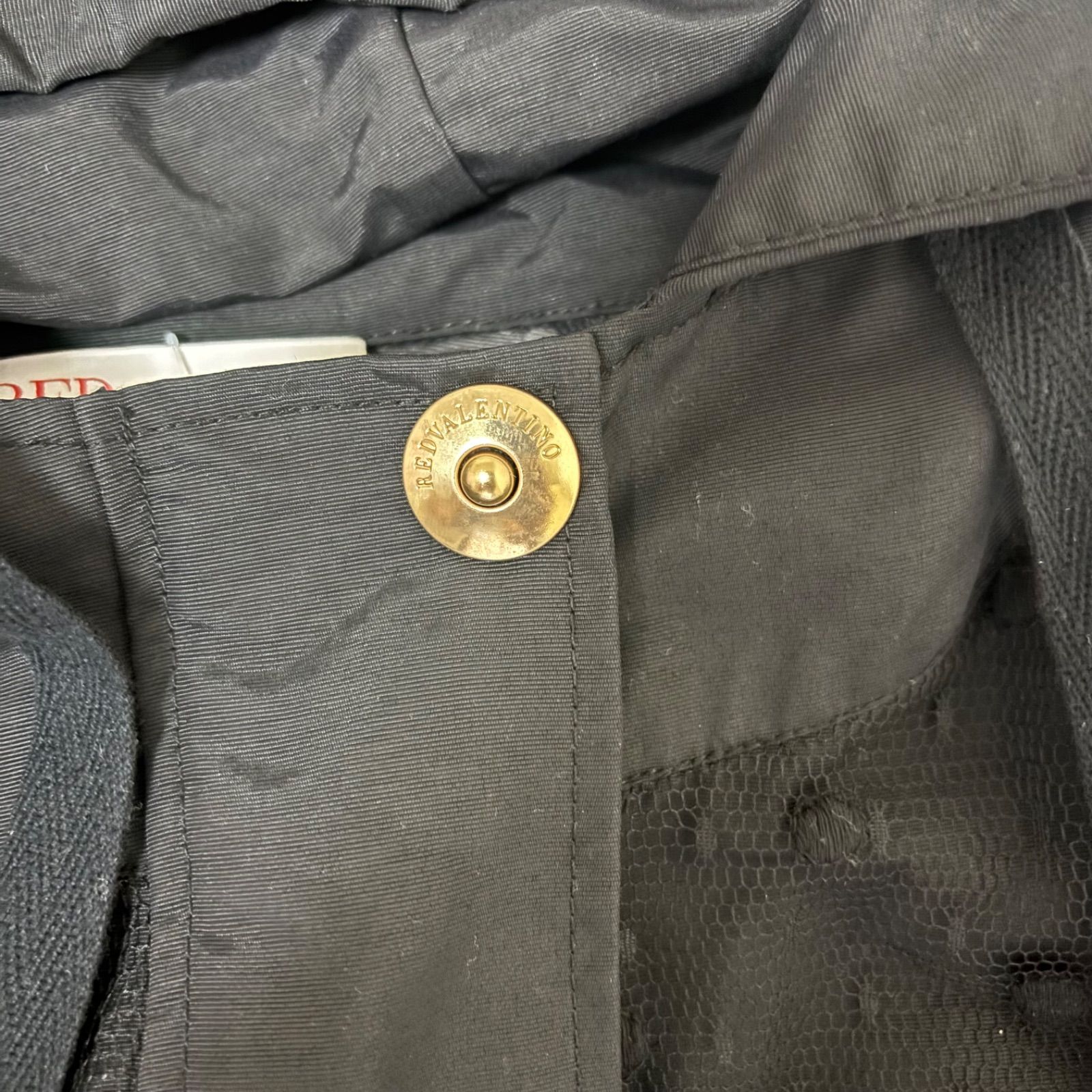 RED Valentino（レッド ヴァレンティノ）フード付きブルゾン黒