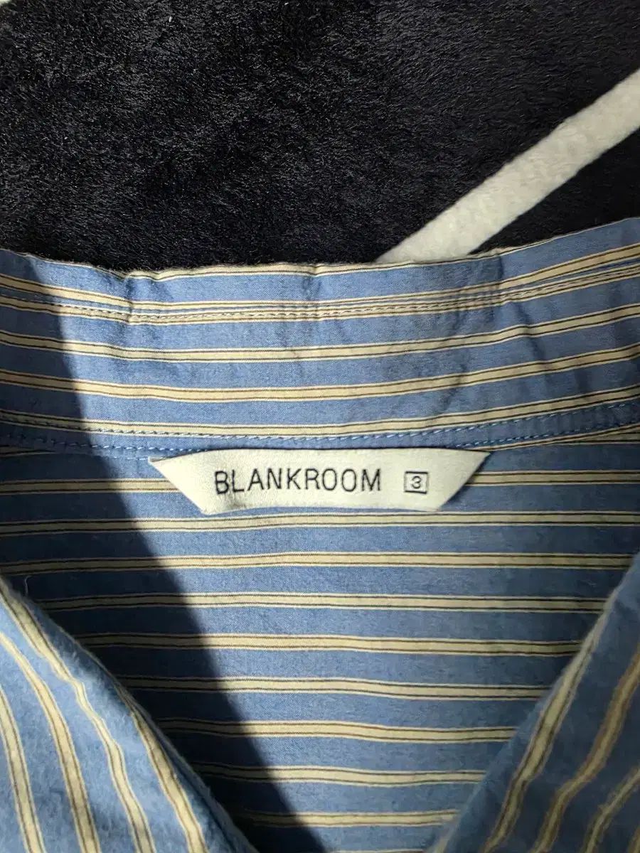 BLANK ROOM ストライプ シャツ 3 アンチック ブルー