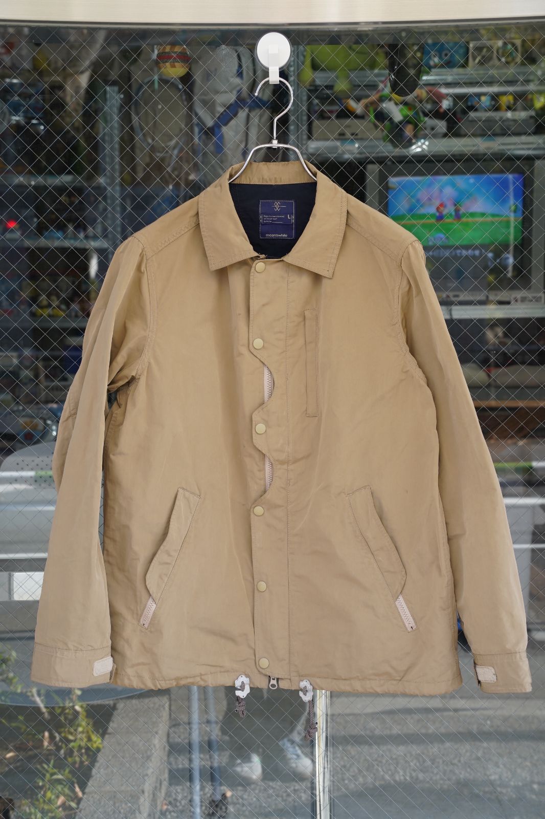 meanswhile(ミーンズワイル)2015SS Memory Peach Odd Job Flap Coach meanswhile(ミーンズワイル)2015SS Memory Peach Odd Job Flap Coach