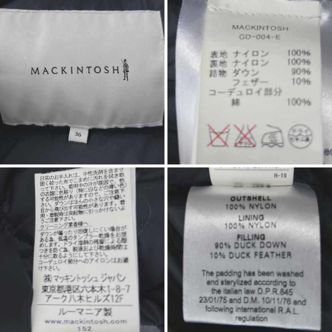 MACKINTOSH マッキントッシュ フーデッドダウンジャケット 36 - メルカリ