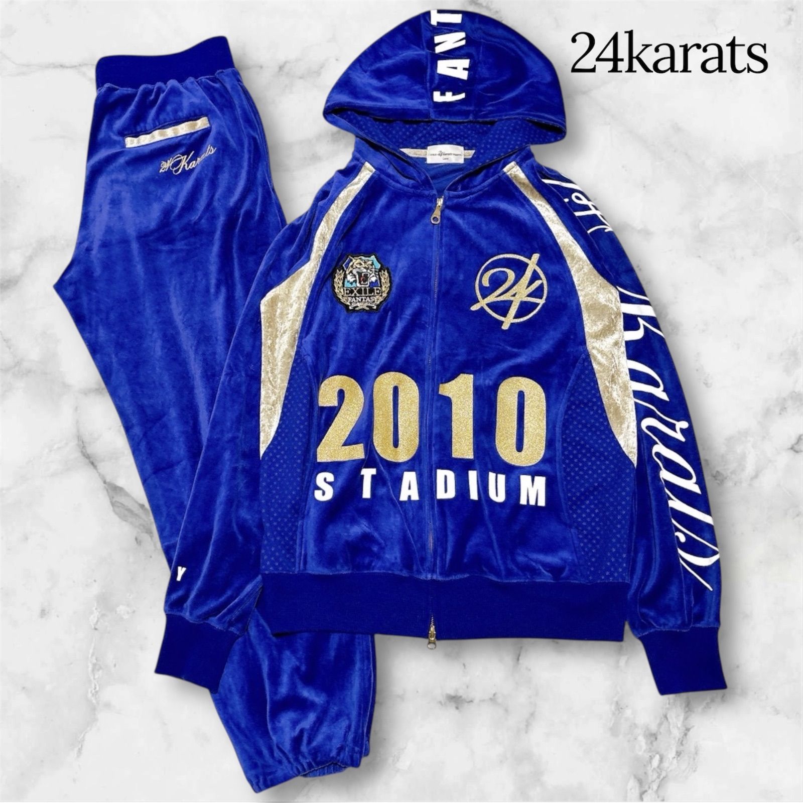 24karats Diggers EXILE FANTASY 2010 ベロア セットアップ ジャージ