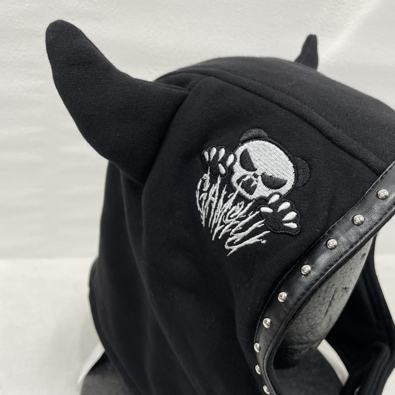 ガムチュ Gamchu ニンゲンやめたい Monster Hood black 古着 Gamuchu ガムチュ ニンゲンやめたい Monster Hood 破懐骨りあ